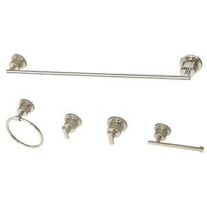 Concord BAH8230478PN 5-Piece Bathroom Hardware Set, Polished Nickel