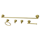 Concord BAH8230478SB 5-Piece Bathroom Hardware Set, Brushed Brass
