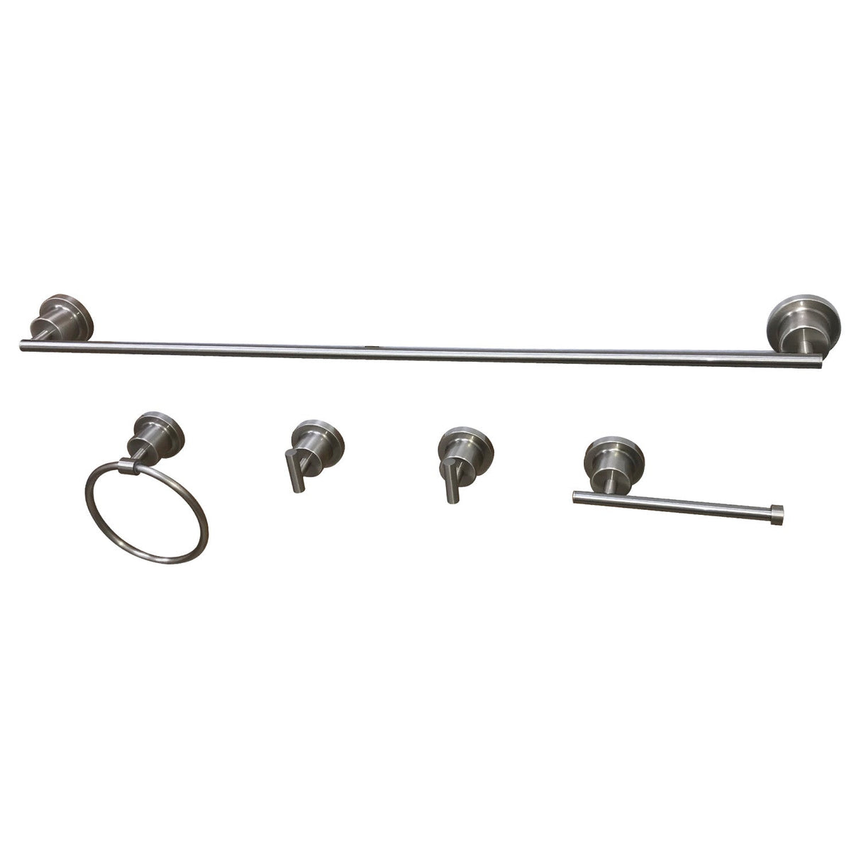 Concord BAH8230478SN 5-Piece Bathroom Hardware Set, Brushed Nickel