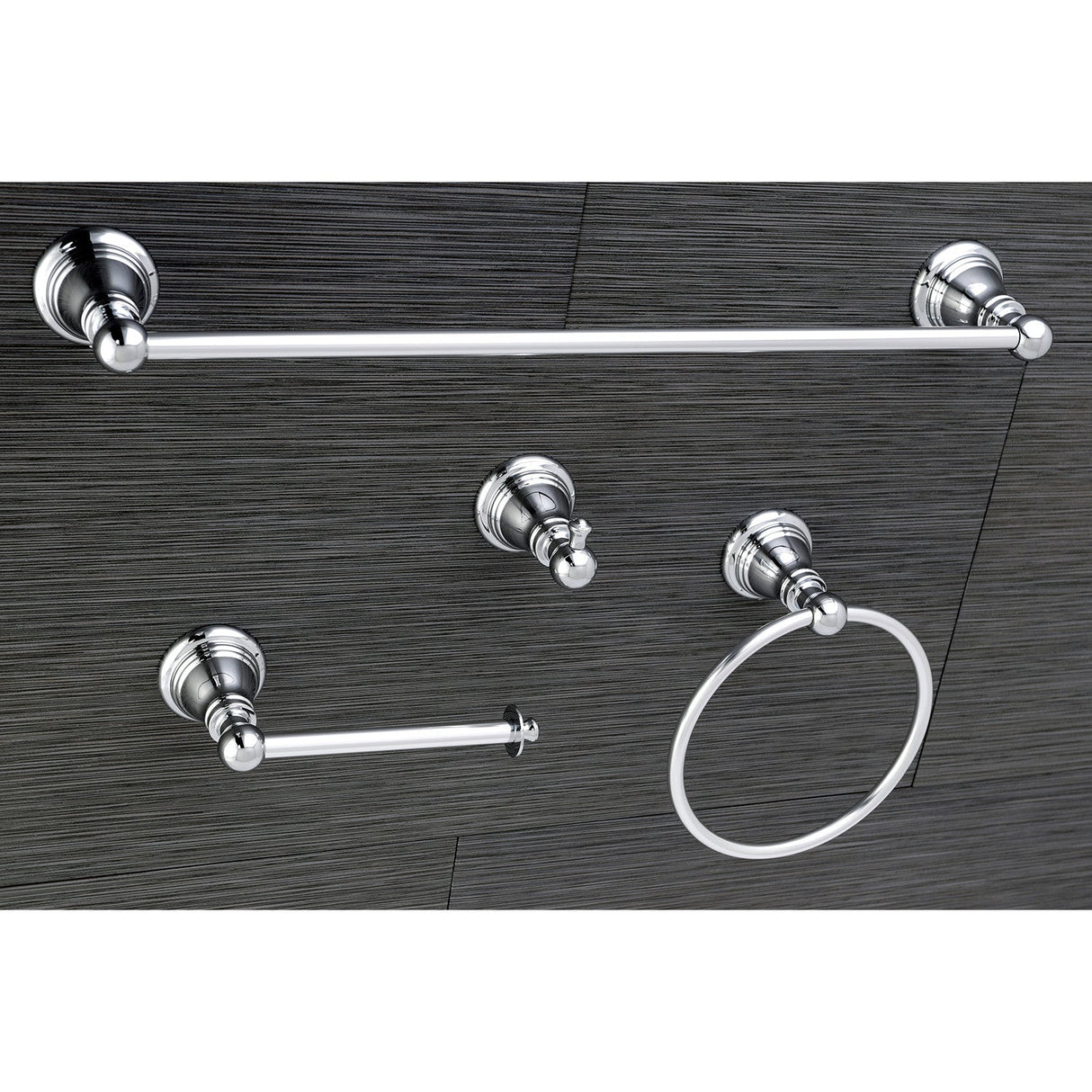 American Classic BAHK192478C 4-Piece Bathroom Hardware Set, Polished Chrome