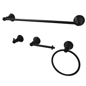 American Classic BAHK192478MB 4-Piece Bathroom Hardware Set, Matte Black