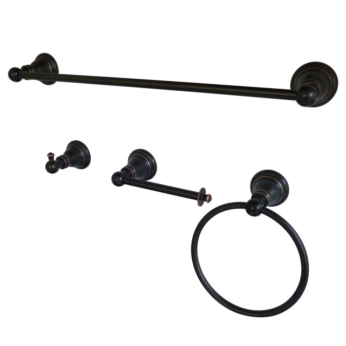 American Classic BAHK192478NB 4-Piece Bathroom Hardware Set, Naples Bronze