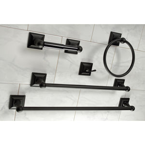 Serano BAHK3212478K 5-Piece Bathroom Hardware Set, Matte Black