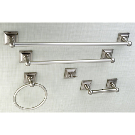 Serano BAHK3212478SN 5-Piece Bathroom Hardware Set, Brushed Nickel