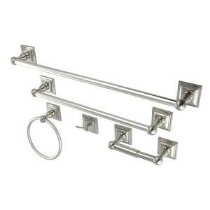 Serano BAHK3212478SN 5-Piece Bathroom Hardware Set, Brushed Nickel
