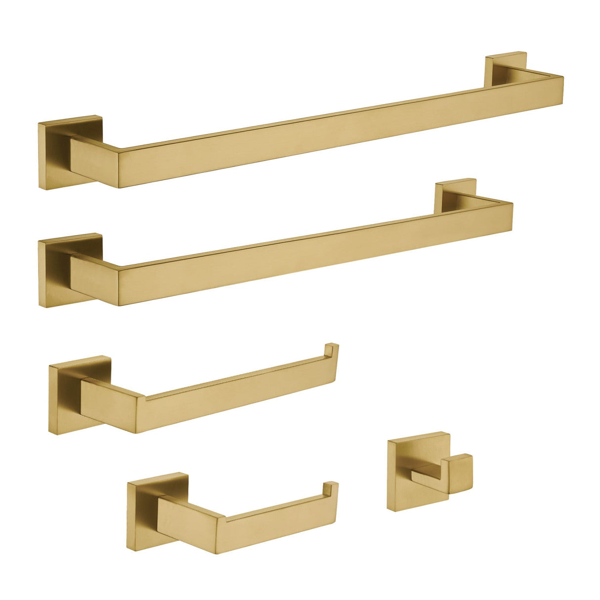 Markus BAHK6012478BB 5-Piece Bathroom Hardware Set, Brushed Brass