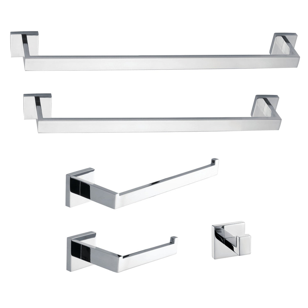 Markus BAHK6012478C 5-Piece Bathroom Hardware Set, Polished Chrome