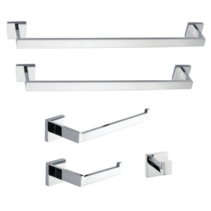 Markus BAHK6012478C 5-Piece Bathroom Hardware Set, Polished Chrome