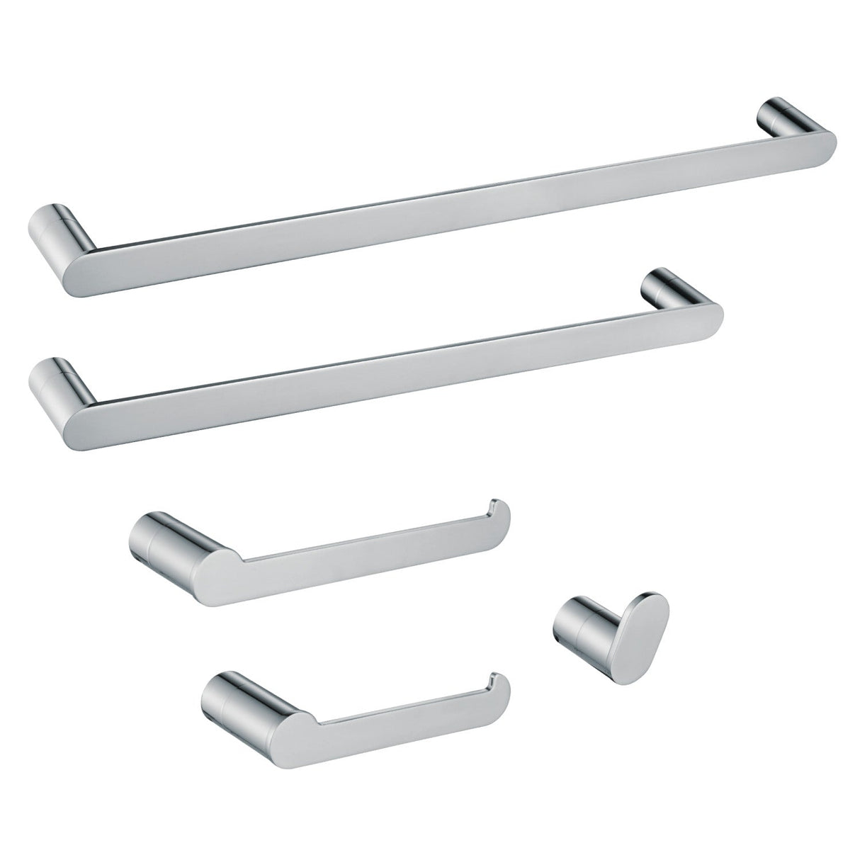 Dessau BAHK6112478C 5-Piece Bathroom Hardware Set, Polished Chrome