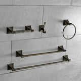 Monarch BAHK61212478AB 5-Piece Bathroom Hardware Set, Antique Brass
