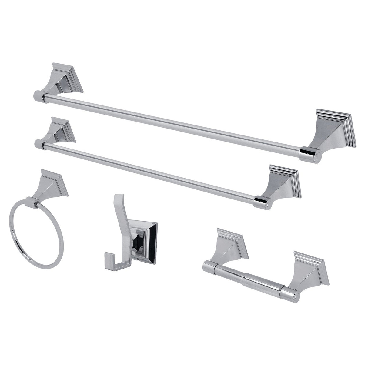 Monarch BAHK61212478C 5-Piece Bathroom Hardware Set, Polished Chrome