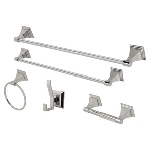 Monarch BAHK61212478PN 5-Piece Bathroom Hardware Set, Polished Nickel