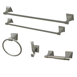 Monarch BAHK61212478SN 5-Piece Bathroom Hardware Set, Brushed Nickel