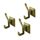 Monarch BAHK6127AB 3-Piece Robe Hook, Antique Brass