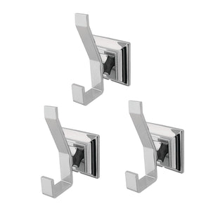 Monarch BAHK6127C 3-Piece Robe Hook, Polished Chrome