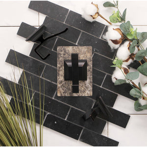 Monarch BAHK6127MB 3-Piece Robe Hook, Matte Black