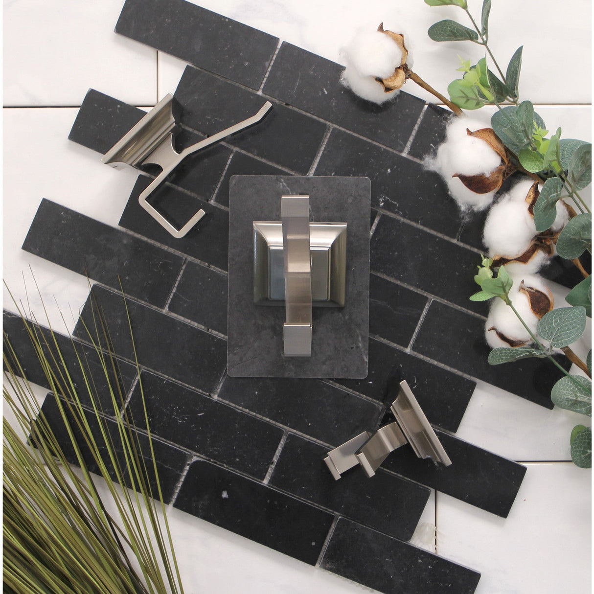 Monarch BAHK6127SN 3-Piece Robe Hook, Brushed Nickel