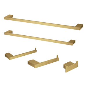 Metzinger BAHK6312478BB 5-Piece Bathroom Hardware Set, Brushed Brass