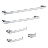 Metzinger BAHK6312478C 5-Piece Bathroom Hardware Set, Polished Chrome
