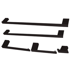 Metzinger BAHK6312478MB 5-Piece Bathroom Hardware Set, Matte Black