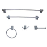 Continental BAHK8212478C 5-Piece Bathroom Hardware Set, Polished Chrome