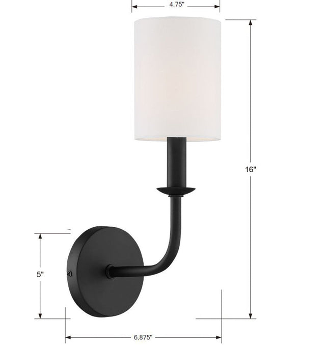 Bailey 1 Light Aged Brass Sconce BAI-A2101-AG