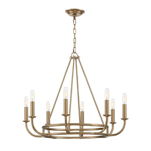 Bailey 8 Light Aged Brass Chandelier BAI-A2108-AG