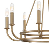 Bailey 8 Light Aged Brass Chandelier BAI-A2108-AG