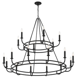 Bailey 18 Light Aged Brass Chandelier BAI-A2109-AG