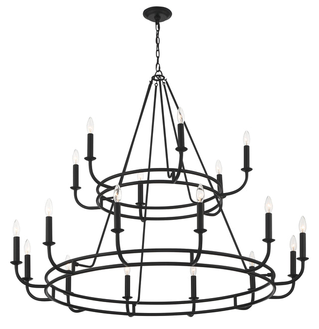 Bailey 18 Light Aged Brass Chandelier BAI-A2109-AG