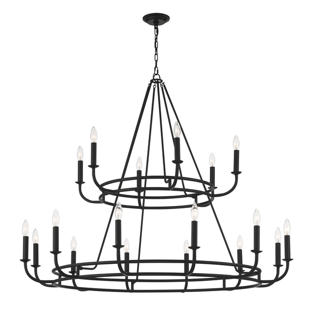 Bailey 18 Light Aged Brass Chandelier BAI-A2109-AG