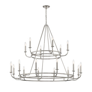 Bailey 18 Light Polished Nickel Chandelier BAI-A2109-PN