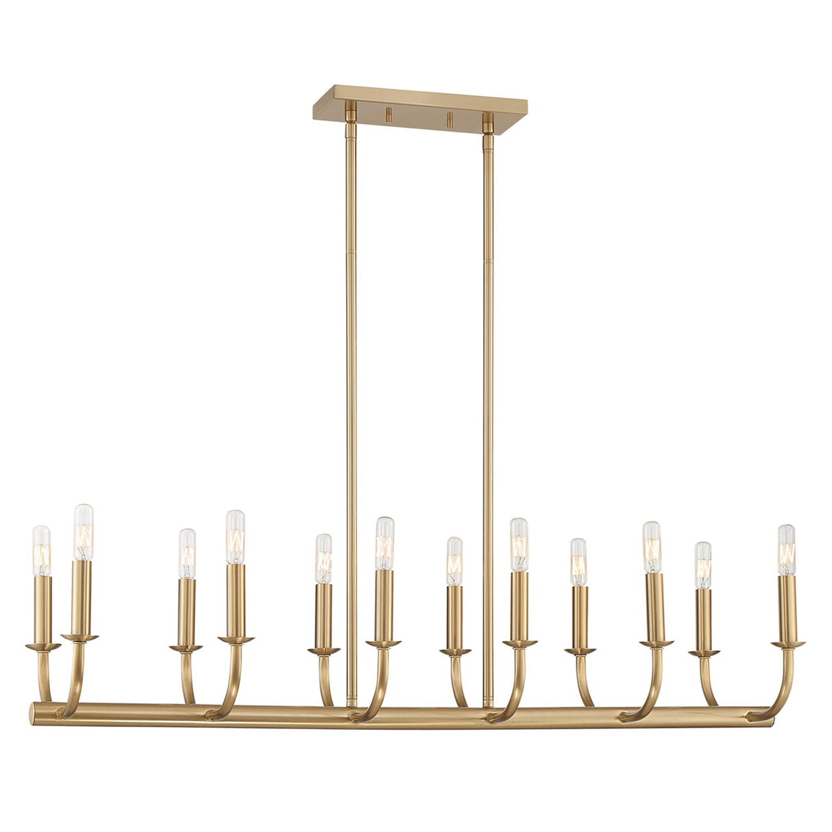 Bailey 12 Light Aged Brass Chandelier BAI-A2112-AG