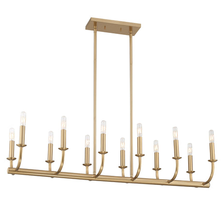 Bailey 12 Light Aged Brass Chandelier BAI-A2112-AG