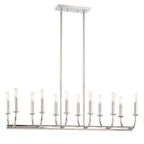 Bailey 12 Light Polished Nickel Chandelier BAI-A2112-PN