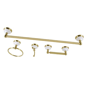 Victorian BAK1111478BB 4-Piece Bathroom Hardware Set, Brushed Brass