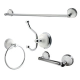 Victorian BAK1111478C 4-Piece Bathroom Hardware Set, Polished Chrome