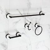 Victorian BAK1111478MB 4-Piece Bathroom Hardware Set, Matte Black