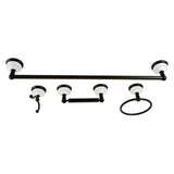 Victorian BAK1111478MB 4-Piece Bathroom Hardware Set, Matte Black