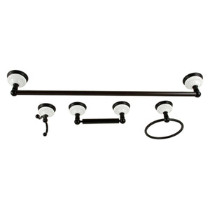 Victorian BAK1111478MB 4-Piece Bathroom Hardware Set, Matte Black