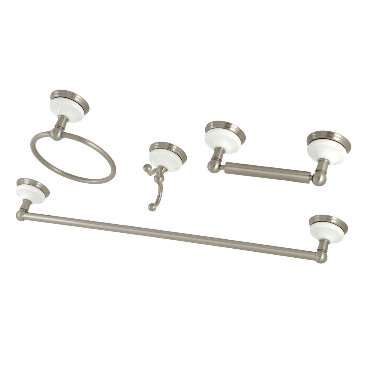 Victorian BAK1111478SN 4-Piece Bathroom Hardware Set, Brushed Nickel
