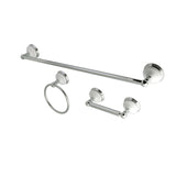 Victorian BAK111148C 3-Piece Bathroom Hardware Set, Polished Chrome