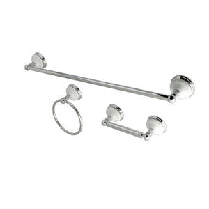Victorian BAK111148C 3-Piece Bathroom Hardware Set, Polished Chrome