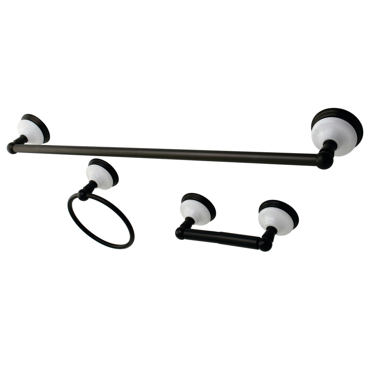Victorian BAK111148ORB 3-Piece Bathroom Hardware Set, Oil Rubbed Bronze