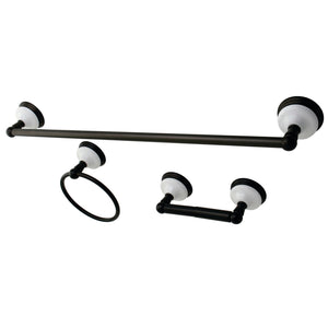 Victorian BAK111148ORB 3-Piece Bathroom Hardware Set, Oil Rubbed Bronze