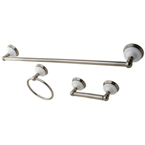 Victorian BAK111148SN 3-Piece Bathroom Hardware Set, Brushed Nickel