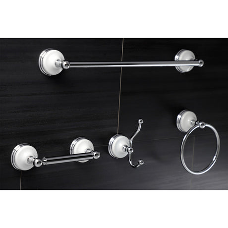 Victorian BAK1112478C 4-Piece Bathroom Hardware Set, Polished Chrome