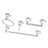 Victorian BAK1112478C 4-Piece Bathroom Hardware Set, Polished Chrome