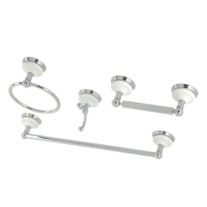 Victorian BAK1112478C 4-Piece Bathroom Hardware Set, Polished Chrome