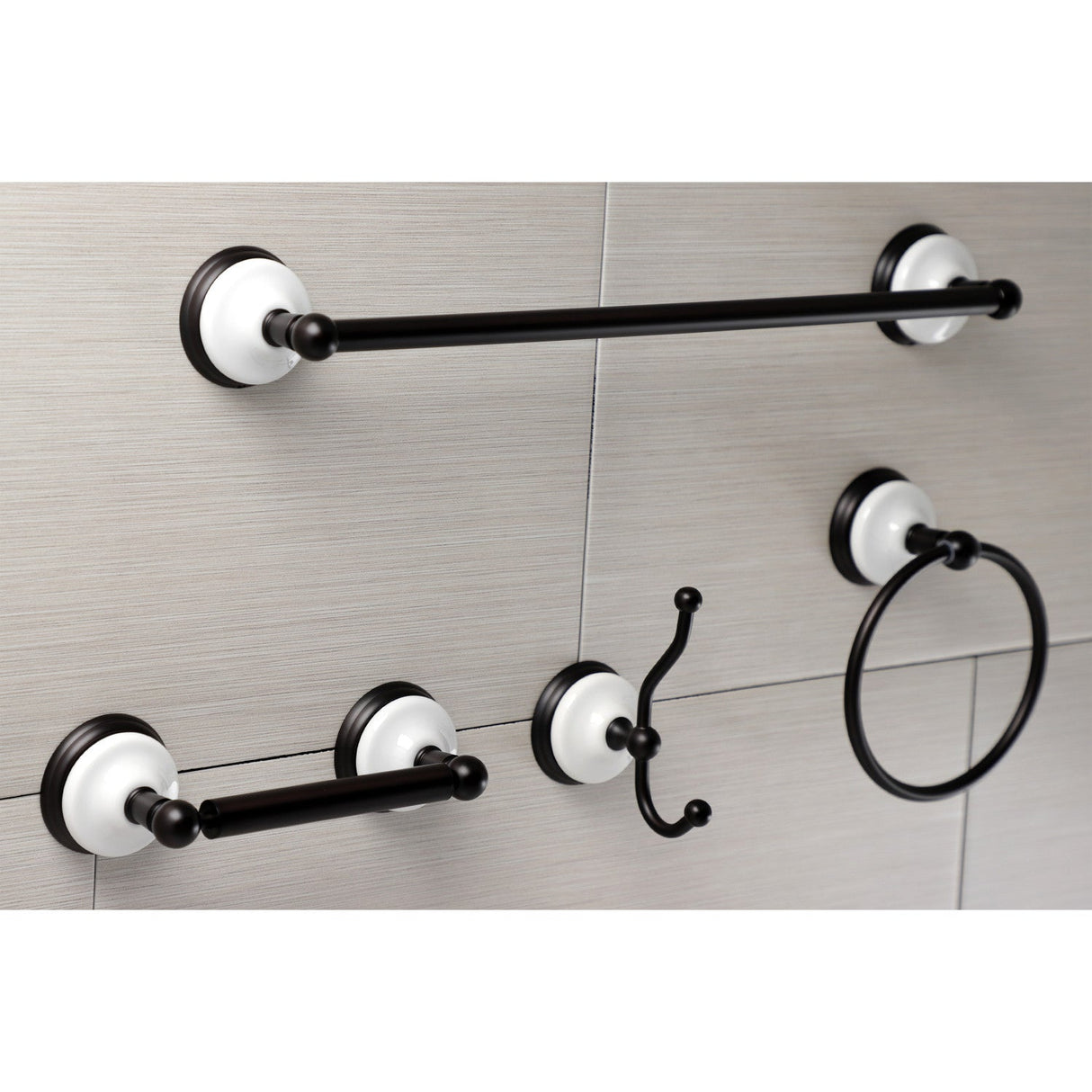 Victorian BAK1112478ORB 4-Piece Bathroom Hardware Set, Oil Rubbed Bronze